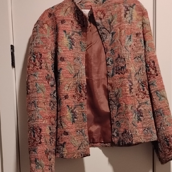 Coldwater Creek Floral Tapestry Blazer - Picture 5 of 5